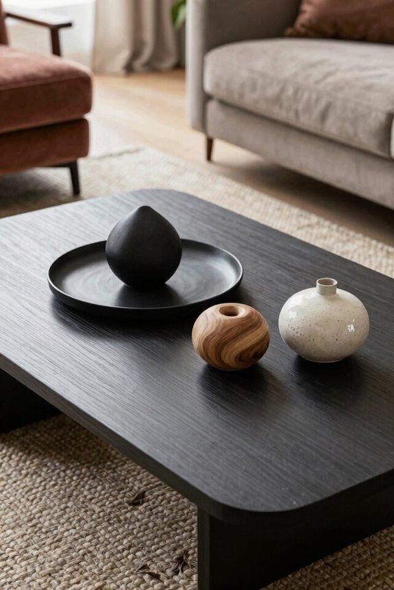 sparse or styled coffee table aesthetics