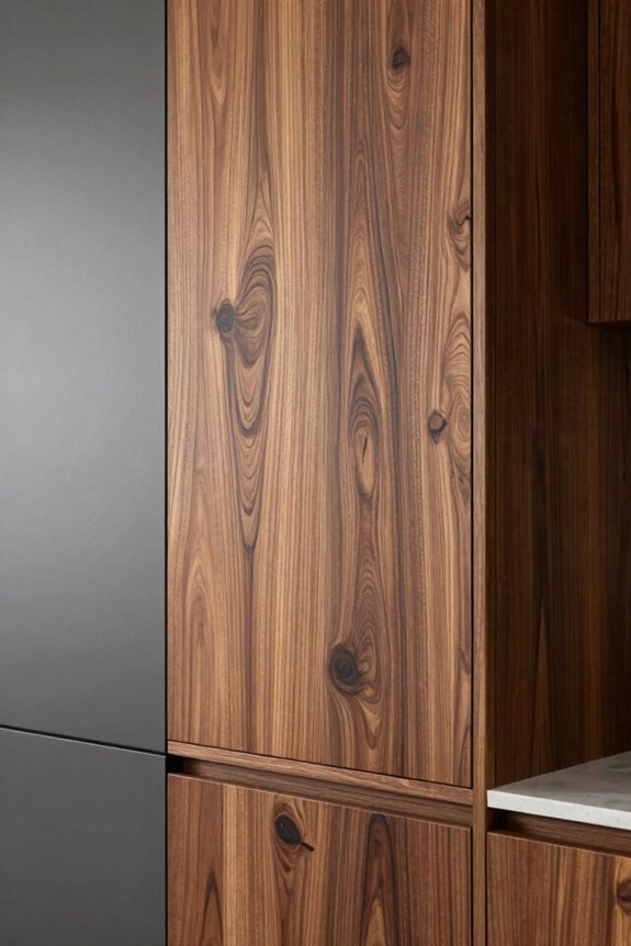 stain enhances authentic wood grain