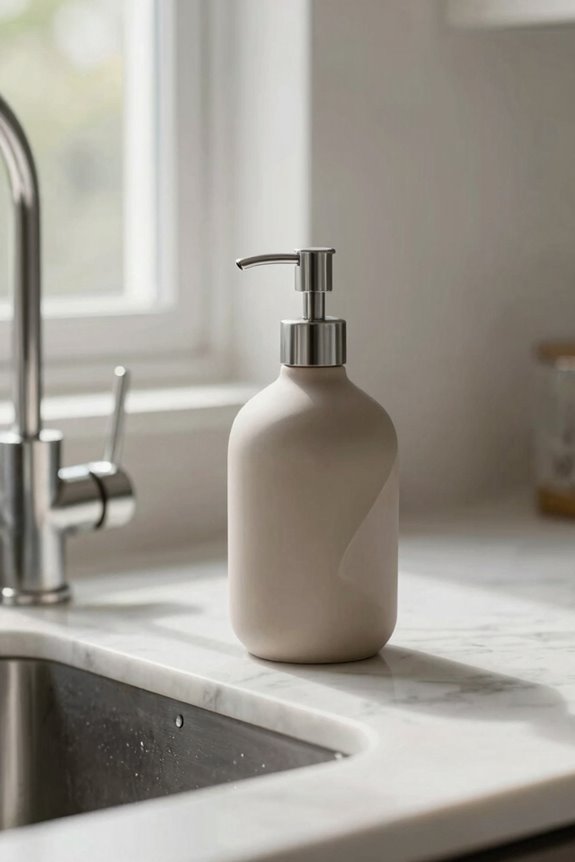 strategic soap dispenser placement