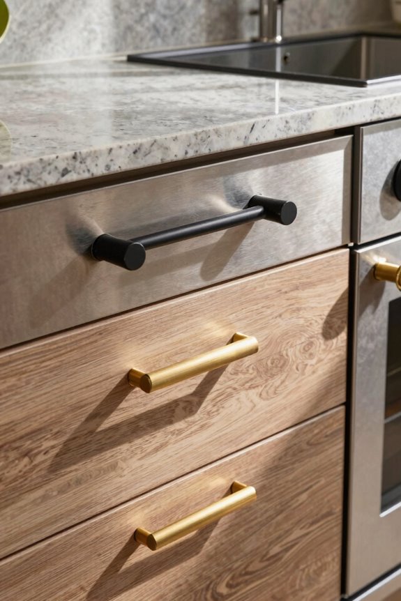 top mount pulls sleek strong modern