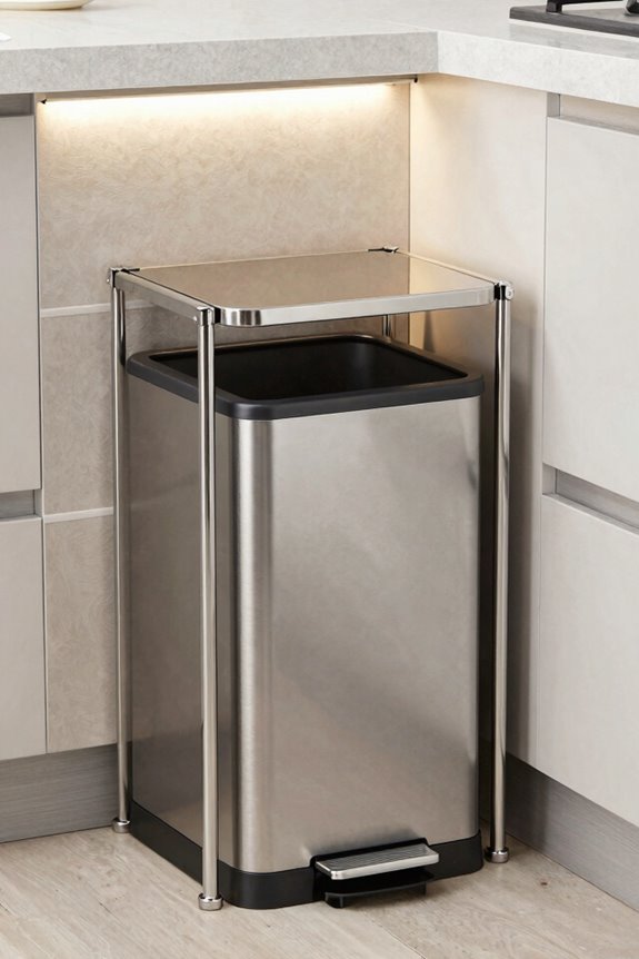 Kitchen Trash Can Ideas That Maximize Space and Style 1 trash capacity and footprint planning
