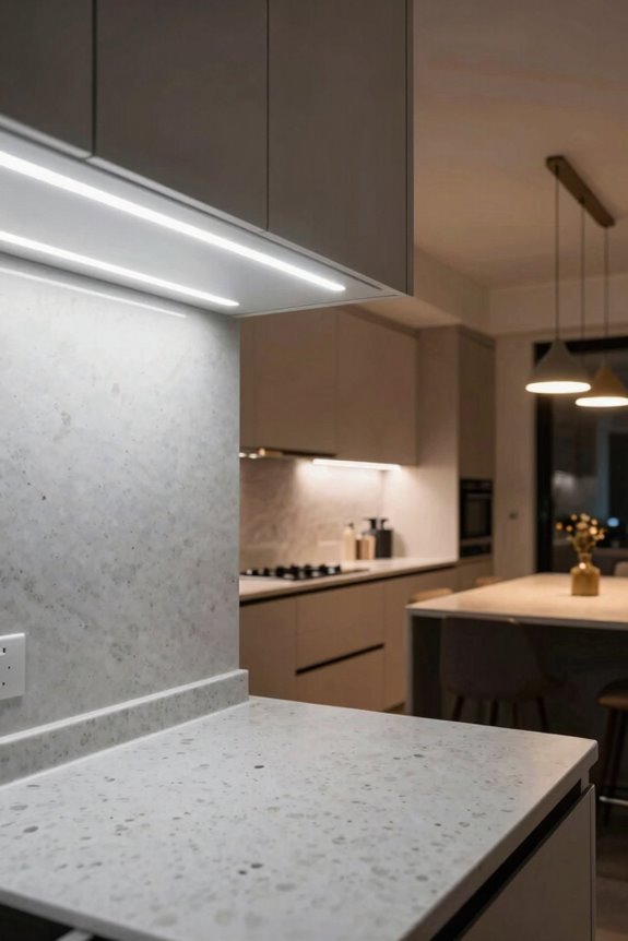 under cabinet task lighting efficiency