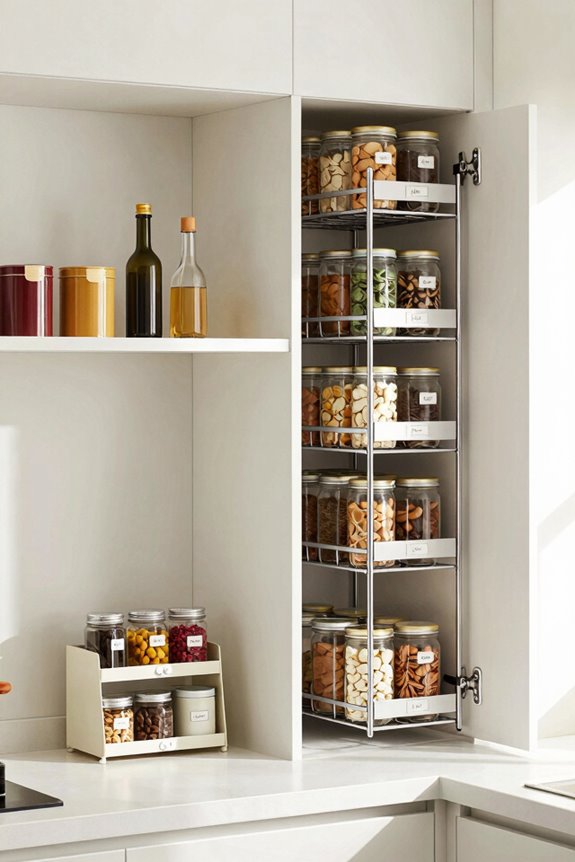 vertical stackable produce baskets organize pantry