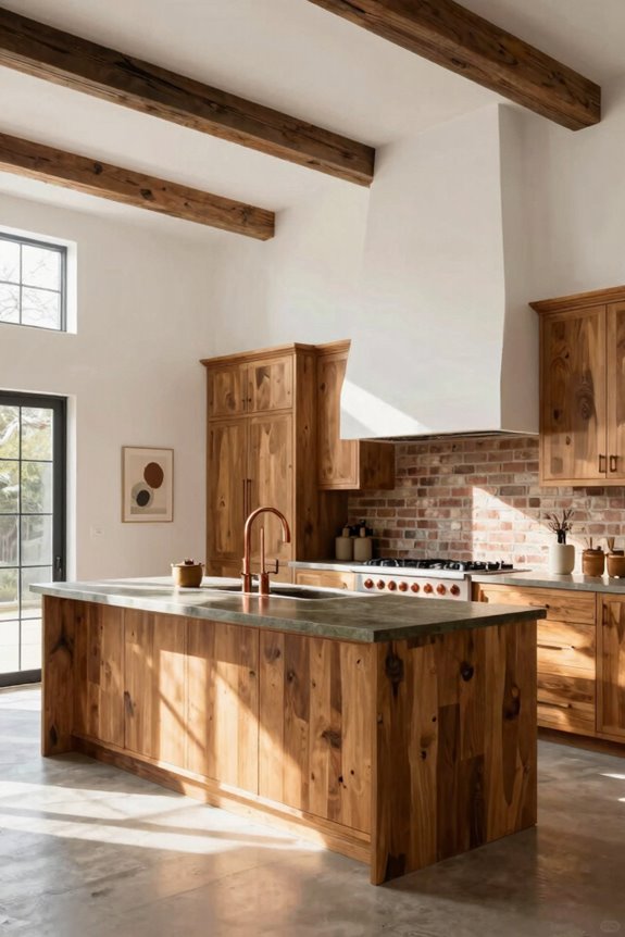warm woods and layered textures